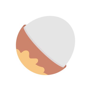 Kahvaltı vektörü düz renk simgesi