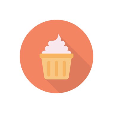 Kek çemberi düz gölge simgesi