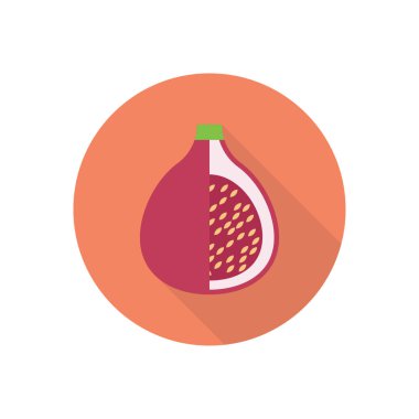 Nar dairesi düz gölge simgesi