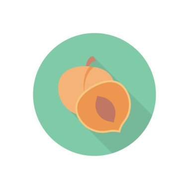meyve çemberi gölge düz simgesi