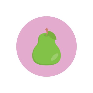 meyve vektör dairesi düz simgesi