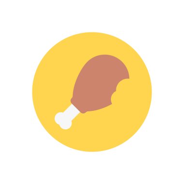 davul çubuğu vektör dairesi düz simgesi