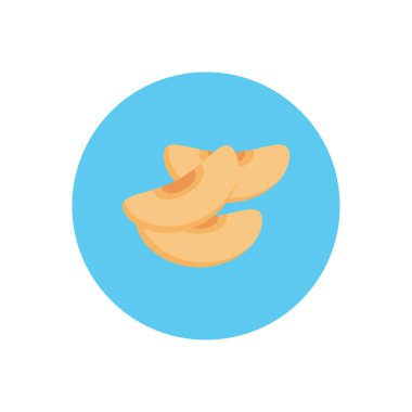  İçindekiler vektör dairesi düz simgesi