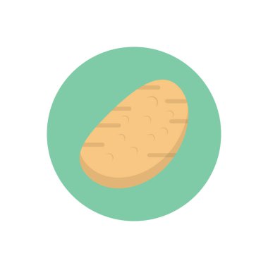 sebze vektör dairesi düz simgesi