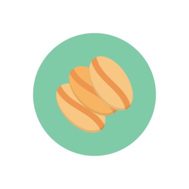 fırın vektör dairesi düz simgesi