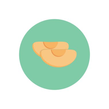 dilim vektör daire düz simgesi