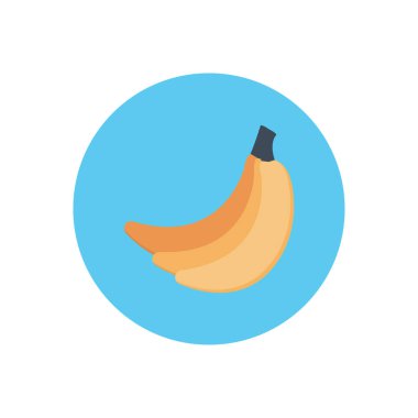 meyve vektör dairesi düz simgesi