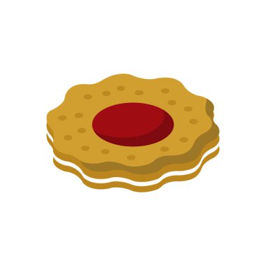 tatlılar vektör düz renk simgesi