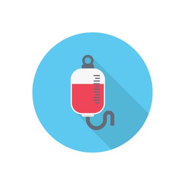 iv dairesi gölge düz simgesi