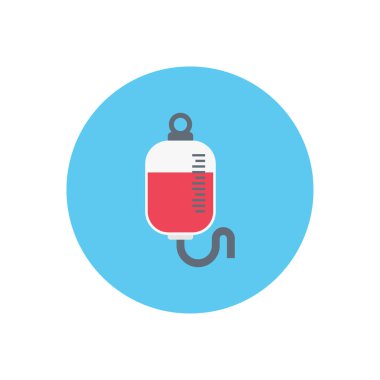 iv vektör dairesi düz simgesi