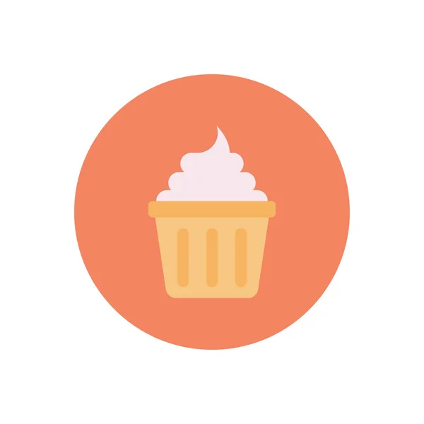 Ikona Vektorového Kruhu Muffinů — Stockový vektor