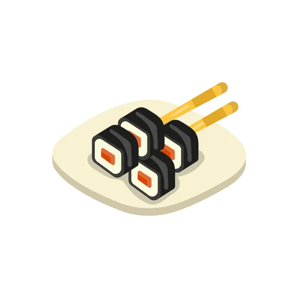 Vector Japonés Icono Color Plano — Vector de stock