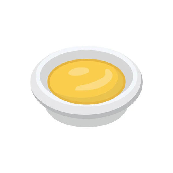 Omelette Vector Icono Color Plano — Vector de stock