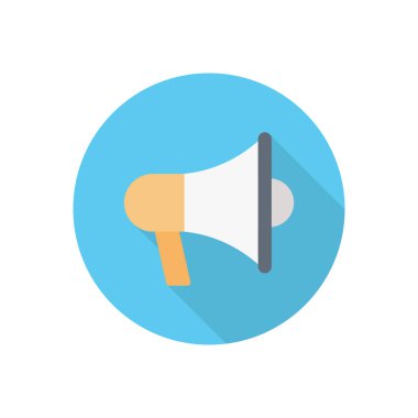 hoparlör dairesi düz simgesi