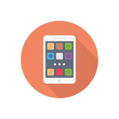 hareketli daire gölge düz simgesi