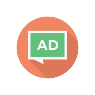 ad daire gölgesi düz simgesi