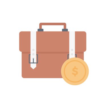 torba vektörü düz renk simgesi