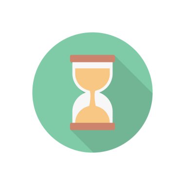 Kronometre çemberi düz gölge simgesi