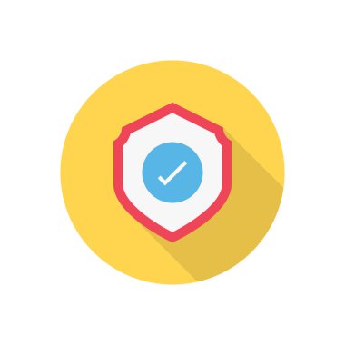 Çember gölge düz simgesini kilitle