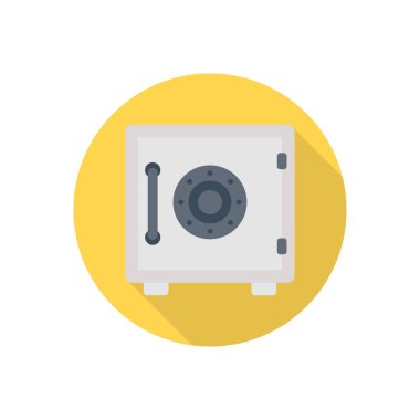 kasa dairesi gölge düz simgesi