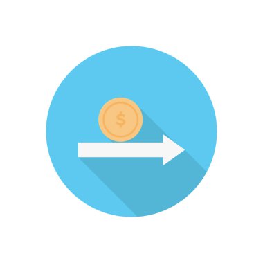 para çemberi gölge düz simgesi