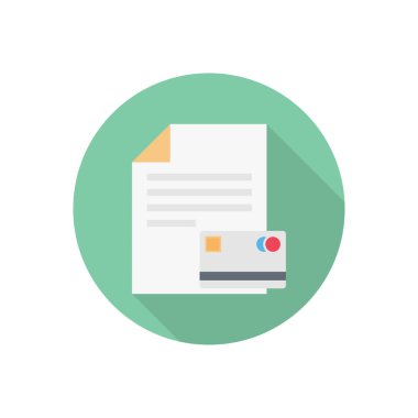 kredi çemberi gölge düz simgesi