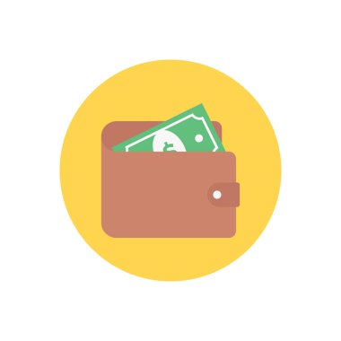 para vektör dairesi düz simgesi