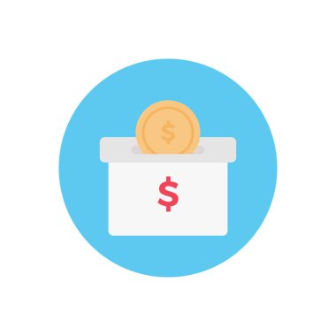 vektör dairesi düz simgesini kaydet