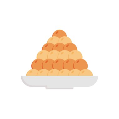 tatlılar vektör düz renk simgesi