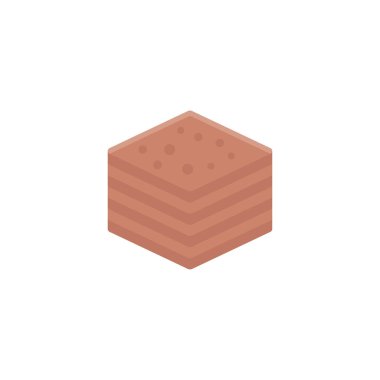 çerez vektörü düz renk simgesi