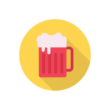 Şampanya çemberi düz gölge ikonu