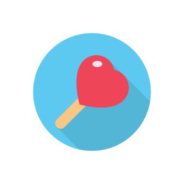 Şekerleme çemberi düz gölge simgesi