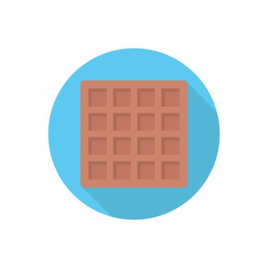 Şeker çemberi düz gölge simgesi