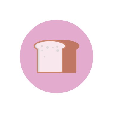 fırın vektör dairesi düz simgesi