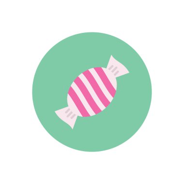 toffee vektör dairesi düz simgesi