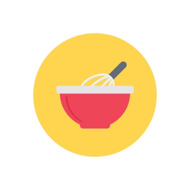 çırpma vektör dairesi düz simgesi