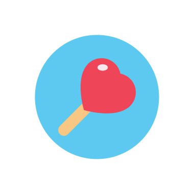 toffee vektör dairesi düz simgesi