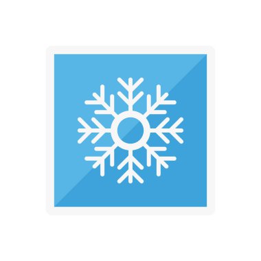 buz vektörü düz renk simgesi