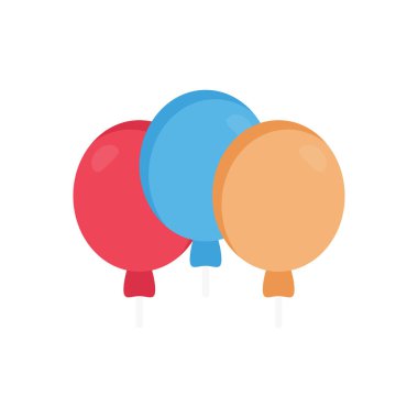 parti vektörü düz renk simgesi