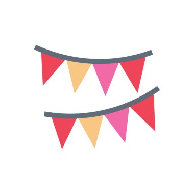 kiraz çiçekleri vektör düz renk simgesi