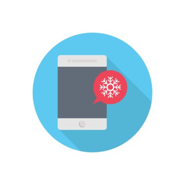 Yılbaşı çemberi gölge düz simgesi