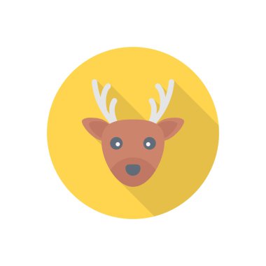 Yılbaşı çemberi gölge düz simgesi