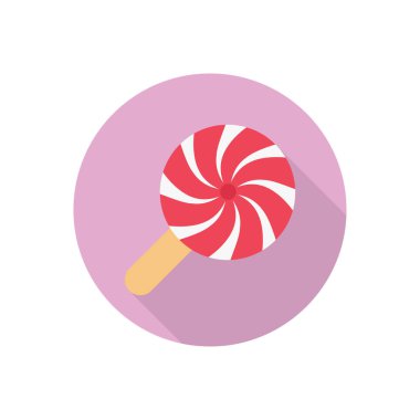 Şekerleme çemberi düz gölge simgesi