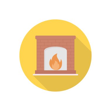 Şömine dairesi gölge simgesi