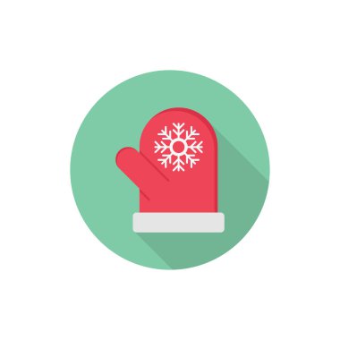 Eldivenler gölge düz simge