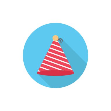 şapka dairesi gölge düz simgesi