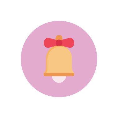 Alarm vektör dairesi düz simgesi