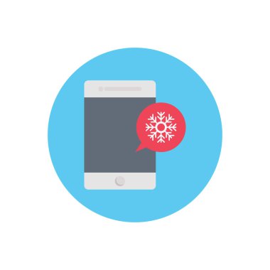 Noel vektör dairesi düz simgesi