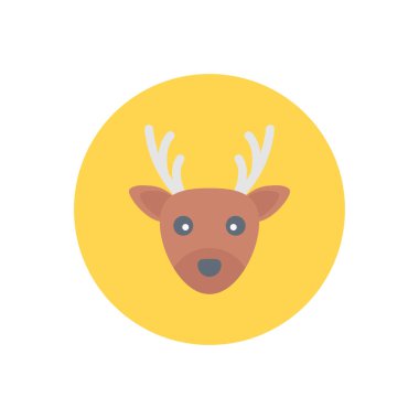 Noel vektör dairesi düz simgesi