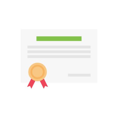 derece vektör düz renk simgesi